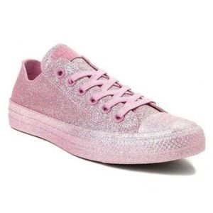 New pink glitter Converse